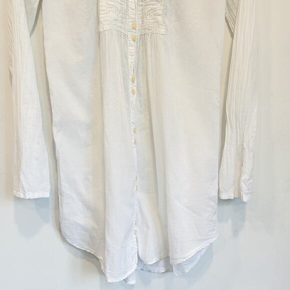 Johnny Was Embroidered Skull Button Up Skirt White Size S - Picture 3 of 7